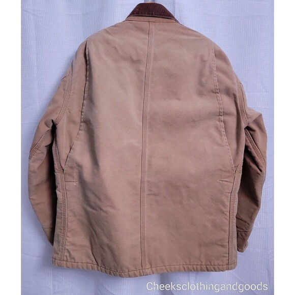 Vintage Carhartt Blanket Lined Chore Work Duck Jacket size 46 Made in USA - Picture 5 of 6